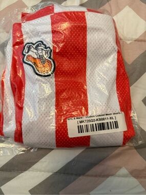 KFC Market Studios Red & White Mesh Shorts - X-Large